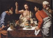 CAVAROZZI, Bartolomeo The meal in Emmaus oil on canvas